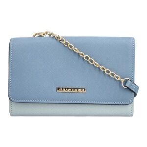 41 Hawthorn Two Tone Blue Crossbody Wallet